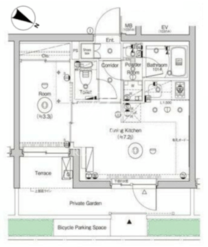 シーフォルム門前仲町 103 間取り図