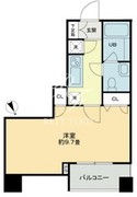 クロスレジデンス蒲田 607 間取り図