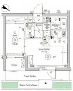 シーフォルム門前仲町 105 間取り図