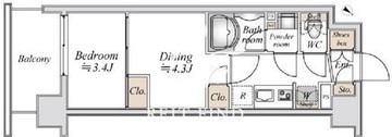 ライブカーサ南六郷 202 間取り図