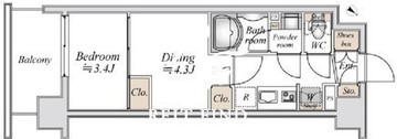 ライブカーサ南六郷 308 間取り図