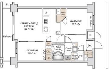 ライブカーサ南六郷 502 間取り図