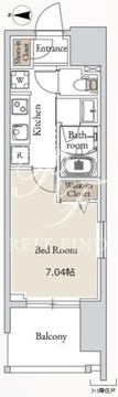 ブレス亀戸 907 間取り図