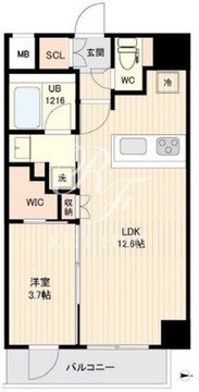 オルサス大鳥居 101 間取り図