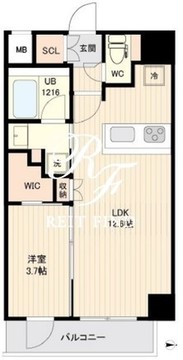 オルサス大鳥居 307 間取り図