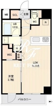 オルサス大鳥居 407 間取り図