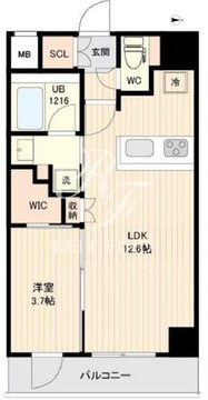 オルサス大鳥居 102 間取り図