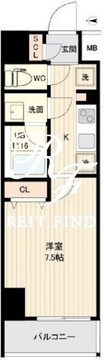 オルサス大鳥居 1104 間取り図