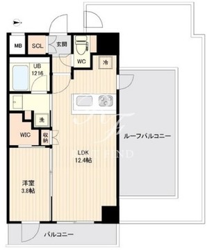 オルサス大鳥居 606 間取り図