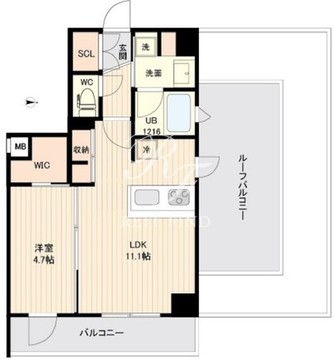 オルサス大鳥居 706 間取り図
