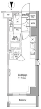 ザ・パークハビオ恵比寿プレイス 804 間取り図