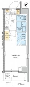 プラウドフラット墨田曳舟 409 間取り図