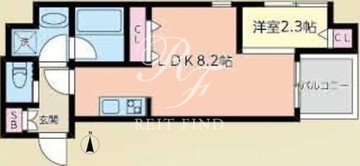 ミュプレ住吉 101 間取り図