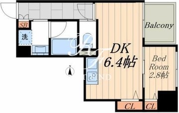 ミュプレ住吉 303 間取り図