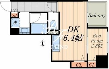 ミュプレ住吉 403 間取り図