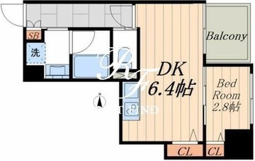 ミュプレ住吉 503 間取り図