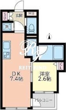 ミュプレ住吉 902 間取り図