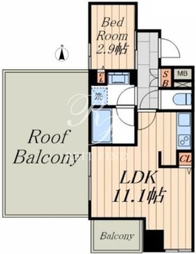 ミュプレ住吉 706 間取り図