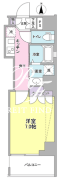 セルビシエ白金 701 間取り図