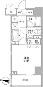 コンフォリア文京春日 505 間取り図