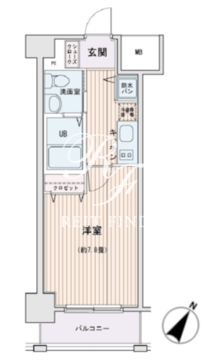 HF門前仲町レジデンス 702 間取り図