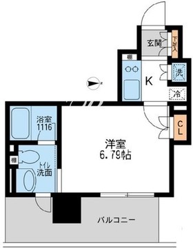 アーデン清澄白河 1206 間取り図