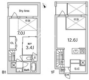グランデュオ用賀5 105 間取り図