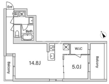 グランデュオ用賀5 304 間取り図