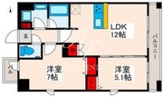 グランパセオ町屋 503 間取り図