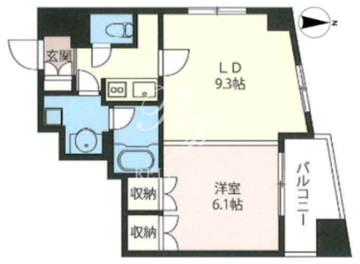 エスティメゾン浅草駒形 401 間取り図