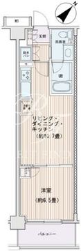 エスティメゾン豊洲レジデンス E-724 間取り図