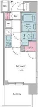 クレヴィアリグゼ品川シーサイド 206 間取り図