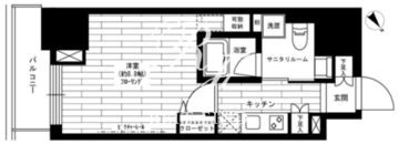 グランドコンシェルジュ六本木 407 間取り図