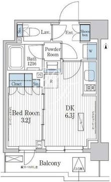 パークアクシス東陽町レジデンス 1203 間取り図