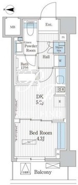 パークアクシス東陽町レジデンス 814 間取り図
