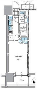 ルフォンプログレ上野入谷フロント 603 間取り図