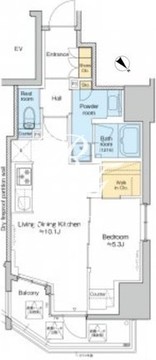プラウドフラット文京千駄木 701 間取り図