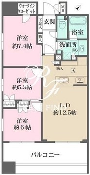 オルタナ日本橋 401 間取り図