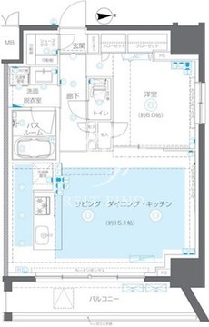 ズーム錦糸町パークサイド 1202 間取り図