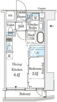 イプセ押上 603 間取り図