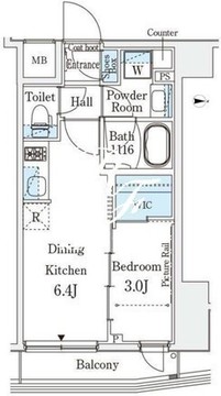イプセ押上 503 間取り図
