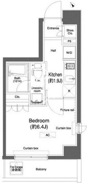 プラウドフラット小石川 209 間取り図