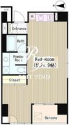 LA・RES西麻布 701 間取り図