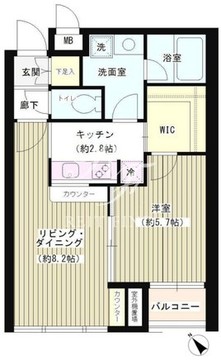 ポラリス 202 間取り図