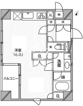 HF目黒行人坂レジデンス 308 間取り図