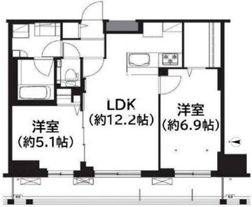 フレンシア菊川 1103 間取り図