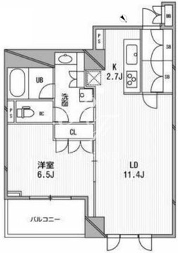 HF目黒行人坂レジデンス 306 間取り図
