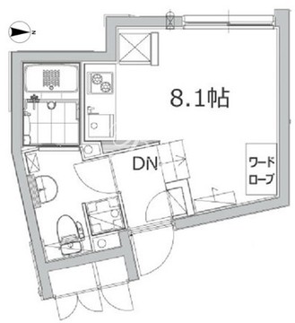 アレーロ江戸川橋 102 間取り図