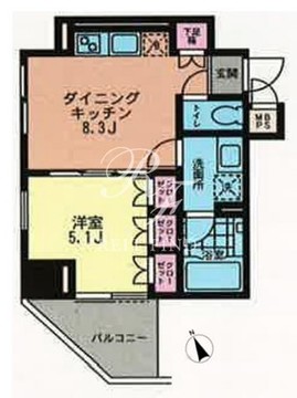 プライムアーバン目黒青葉台 502 間取り図