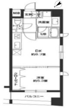 カスタリア新御茶ノ水 504 間取り図
